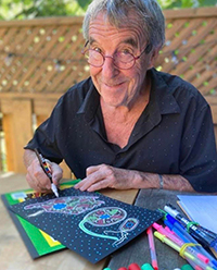 Christian Sardet dessinant
